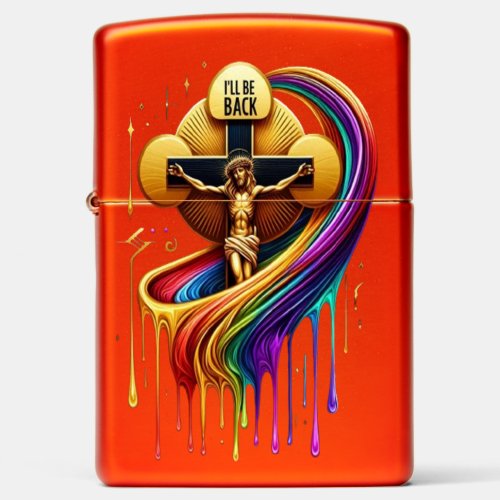 Contemporary Artistic Design of Crucified Figure Zippo Lighter
