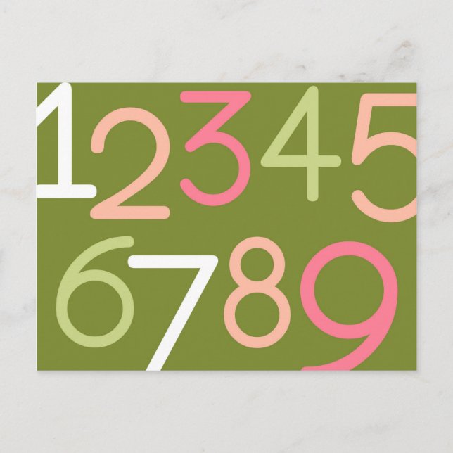 Contemporary Baby | Numbers II Postcard (Front)