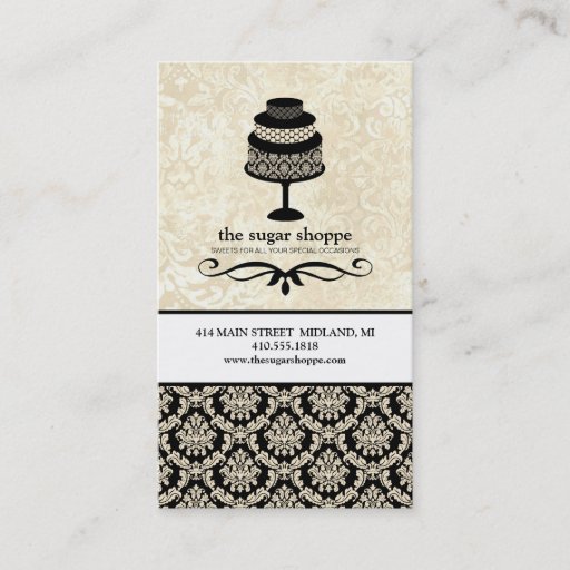 Customizable Contemporary Bakery Business Cards