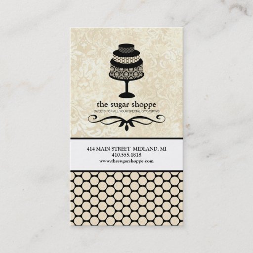 Customizable Contemporary Bakery Business Cards