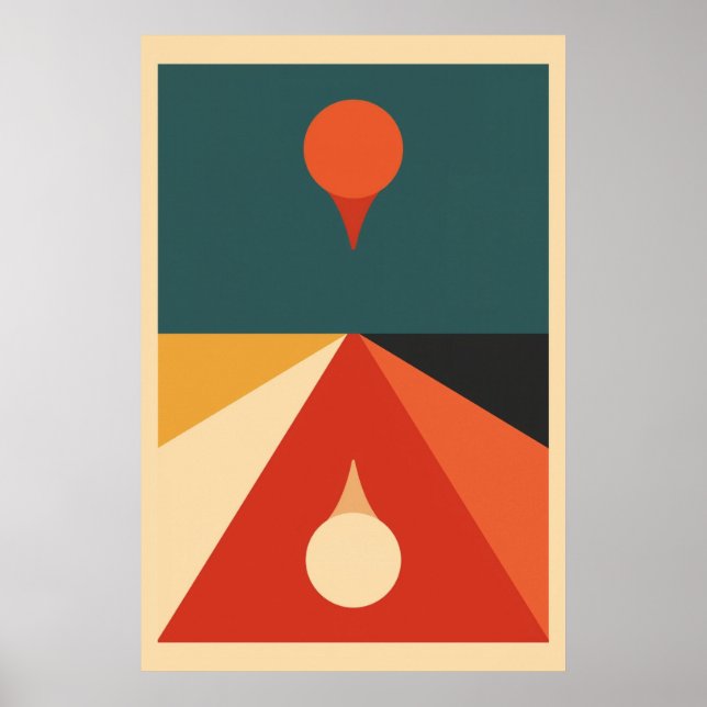 Contemporary Bauhaus art Poster (Front)