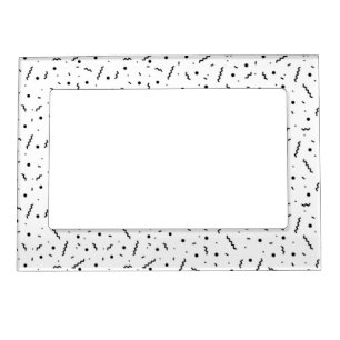 contemporary black confetti picture frame