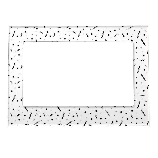 contemporary black confetti picture frame (Front)