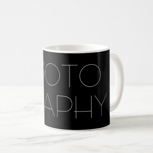 Contemporary Black  White Photography Modern Coffee Mug