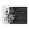 Contemporary Black/White Swirl Wedding Invitations