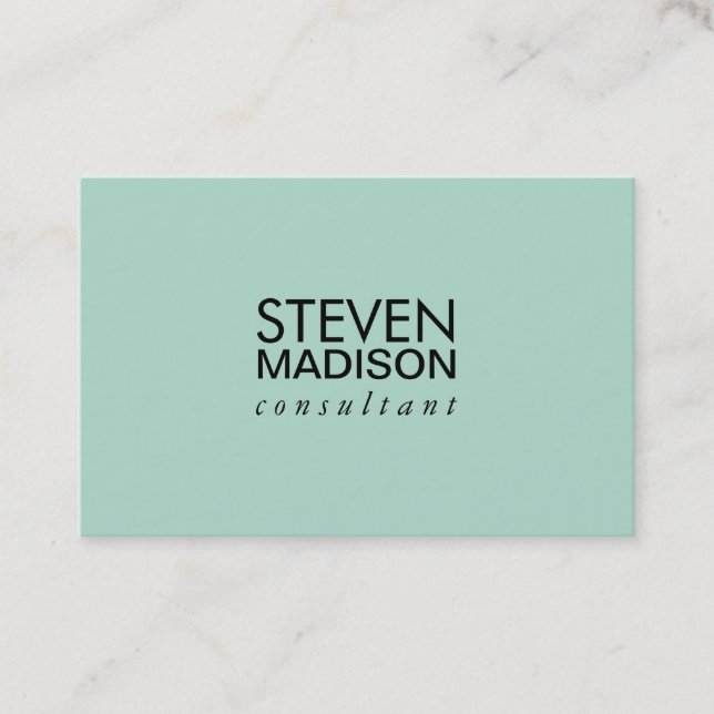 Contemporary Business Card (Front)
