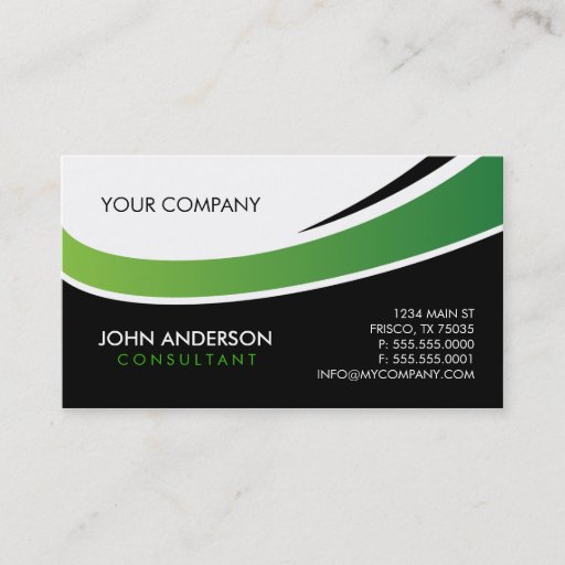 Customizable Contemporary Business Card