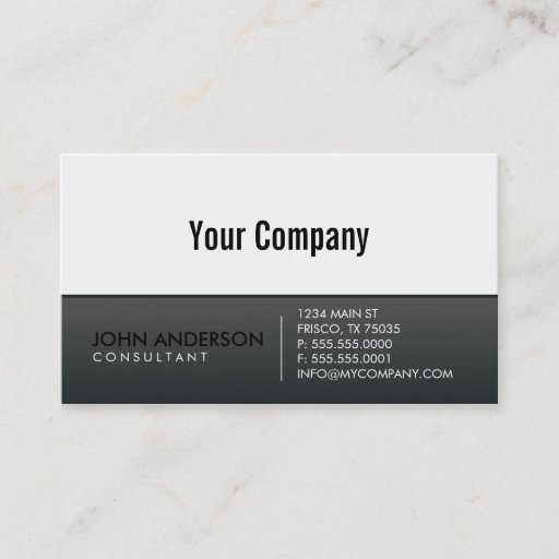 Customizable Contemporary Business Card