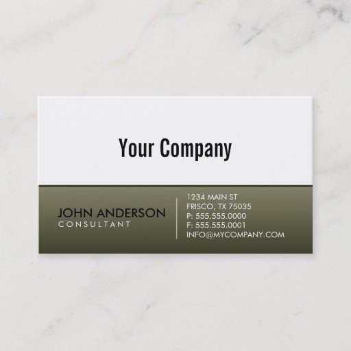 Customizable Contemporary Business Card