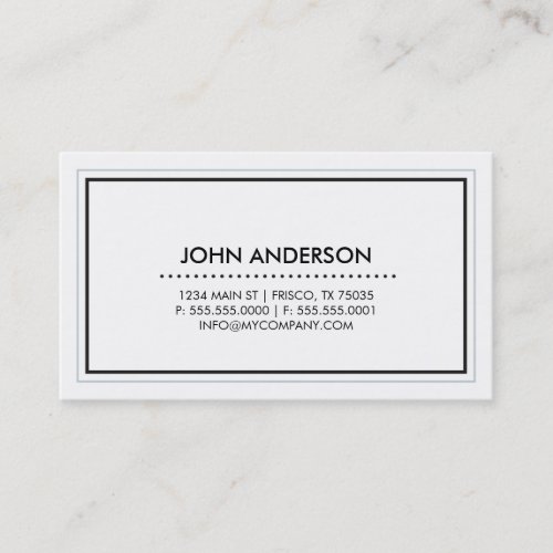 Contemporary Business Card
