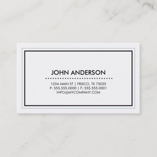 Customizable Contemporary Business Card