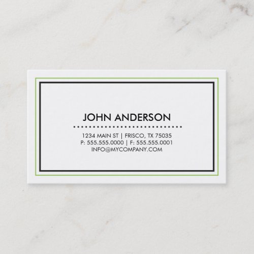Contemporary Business Card