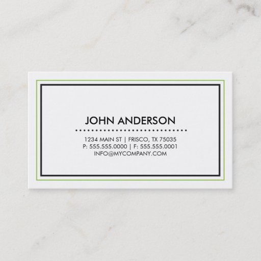 Customizable Contemporary Business Card