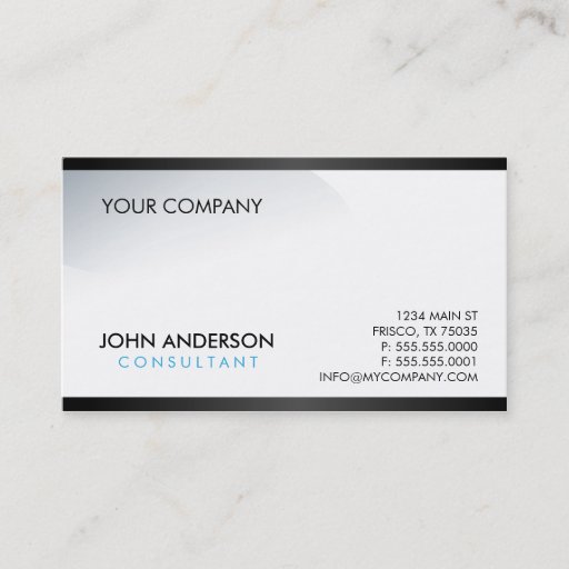 Customizable Contemporary Business Card
