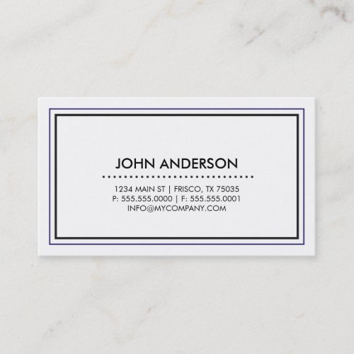 Contemporary Business Card