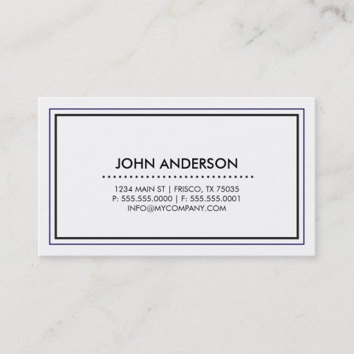 Customizable Contemporary Business Card