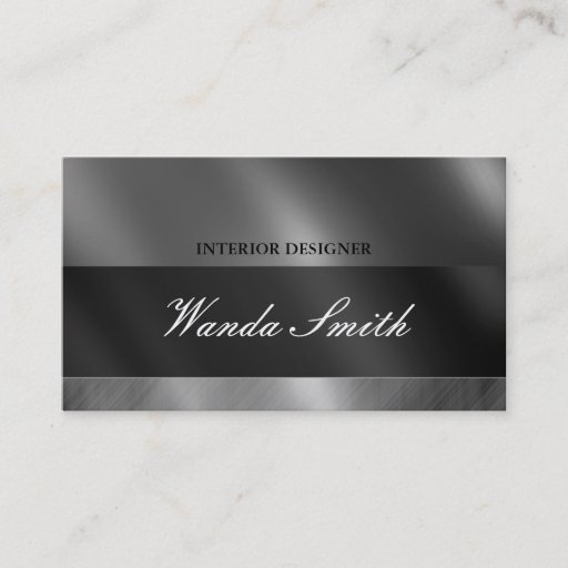 Customizable Contemporary Business Card Two Sides