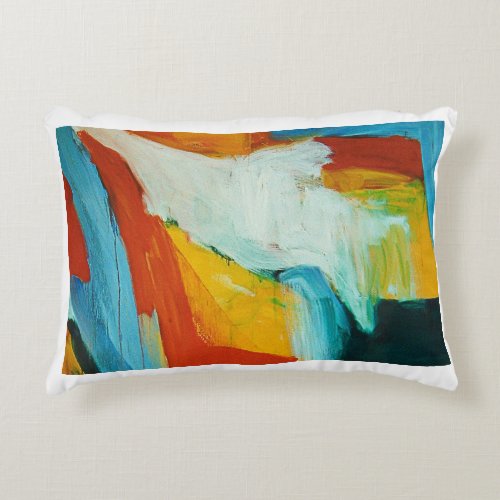 Contemporary Canvas Graphic Pattern Pillowcase Accent Pillow