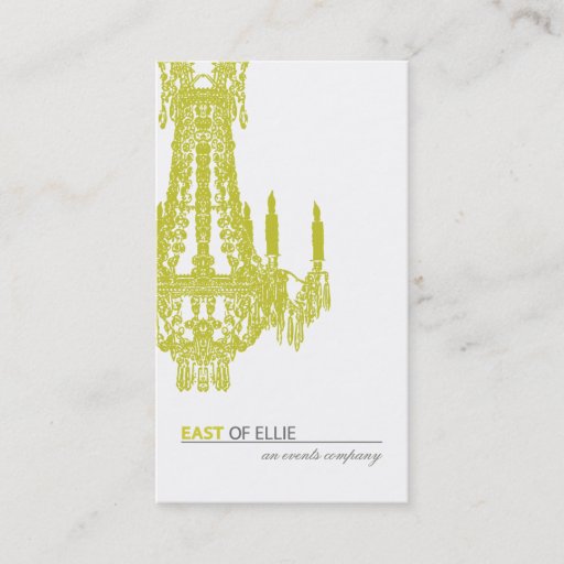 Customizable Contemporary Chandelier Business Card