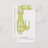 Contemporary Chandelier Business Card (Front/Back)