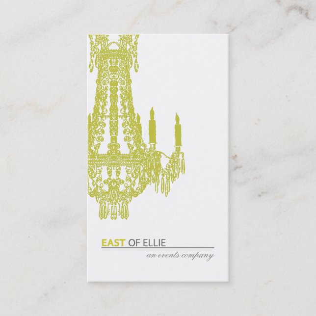 Contemporary Chandelier Business Card (Front)