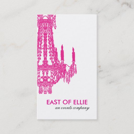 Customizable Contemporary Chandelier Business Card
