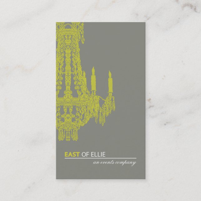 Contemporary Chandelier Business Card (Front)