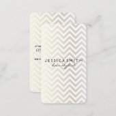 Contemporary Chevron Pattern Business Card (Front/Back)