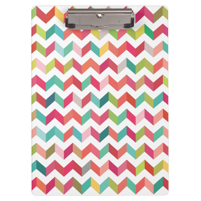 Contemporary Chevron Pattern Clip board (Front)