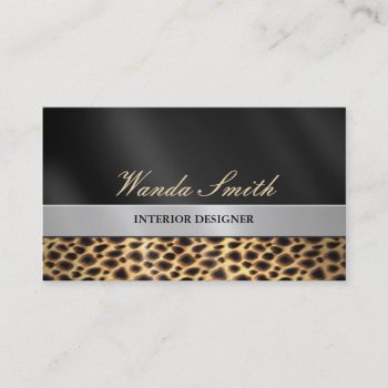 Contemporary Chic Business Card 2 Sided by ArtbyMonica at Zazzle