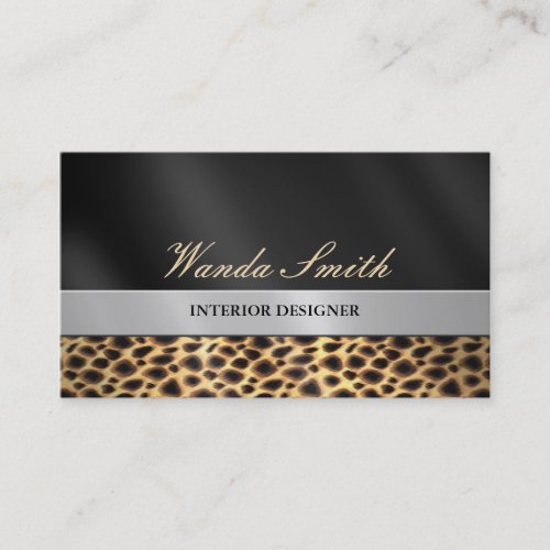 Contemporary Chic Business Card 2 Sided