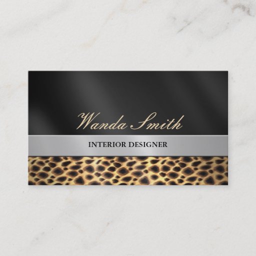Customizable Contemporary Chic Business Card 2 Sided
