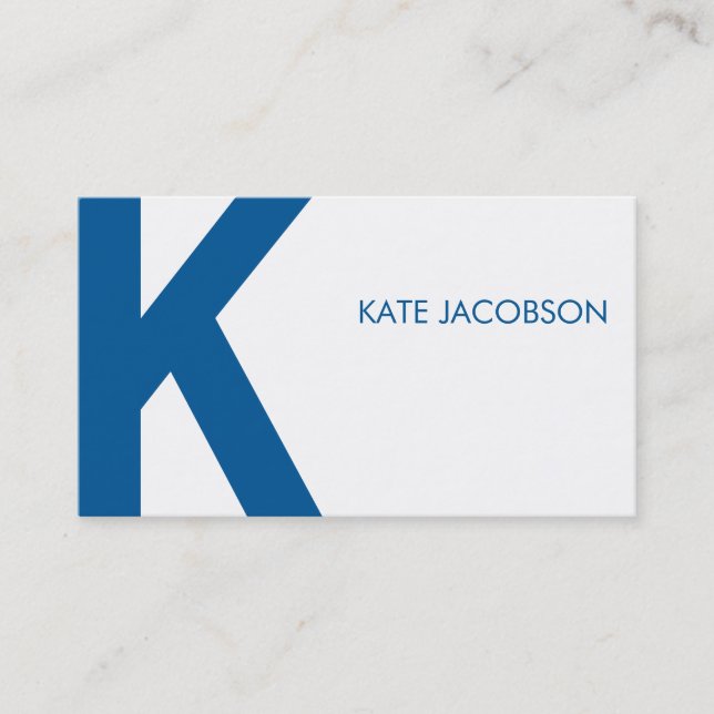Contemporary Chic Calling Card (Front)