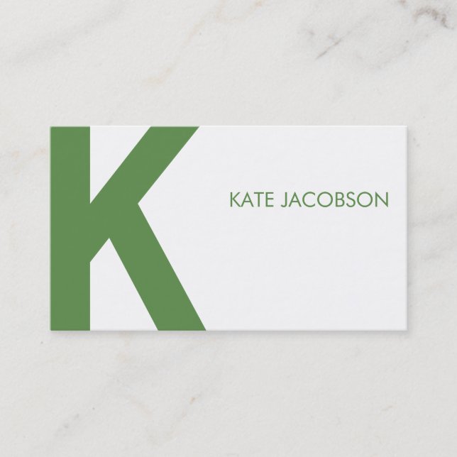 Contemporary Chic Calling Card (Front)