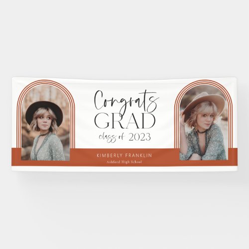 Contemporary Chic Graduation Photo Banner