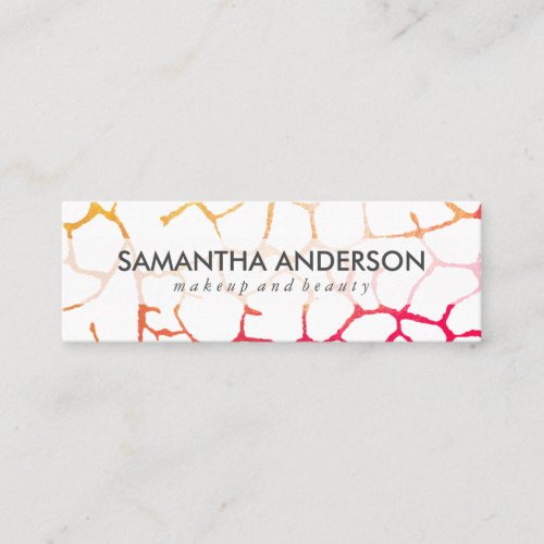 Contemporary Chic Pattern Mini Business Card