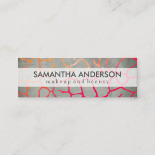 Contemporary Chic Pattern Mini Business Card