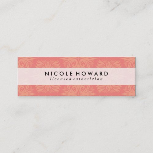 Contemporary Chic Pattern Mini Business Card