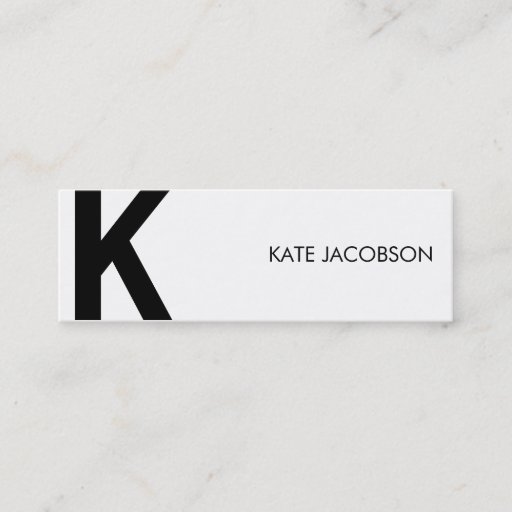 Customizable Contemporary Chic Skinny Calling Card Business Card Templates