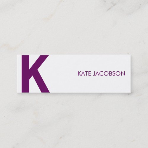 Contemporary Chic Skinny Calling Card