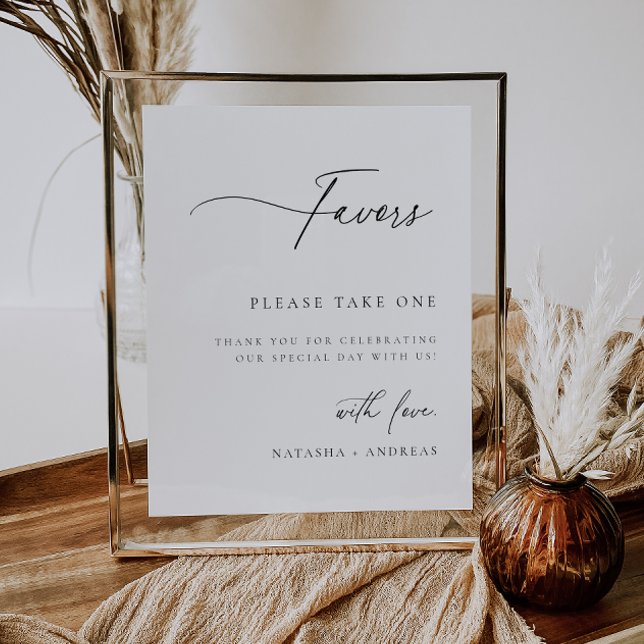 Contemporary Chic Wedding Favor Poster (Creator Uploaded)