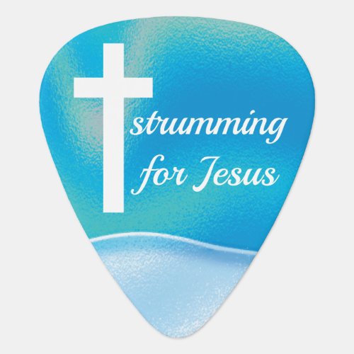 Contemporary Christian Band  Jesus Colorful Guitar Pick