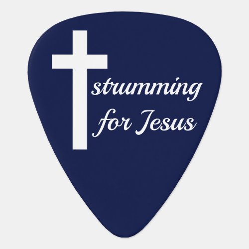 Contemporary Christian Band Strumming For Jesus BL Guitar Pick