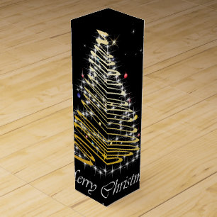 Contemporary Christmas Black Gift Box