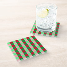 Contemporary Christmas Checkerboard Pattern