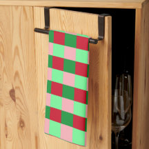 Contemporary Christmas Checkerboard Pattern