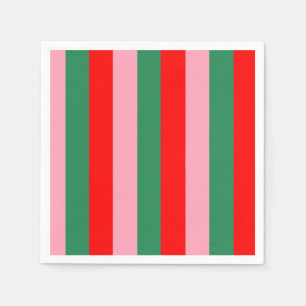 Contemporary Christmas Stripes  Napkins