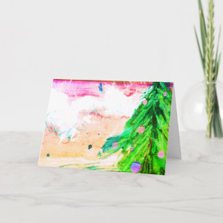 Contemporary Christmas Tree Holiday Card