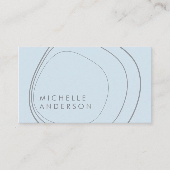 Contemporary Circular Pattern Business Card (Front)