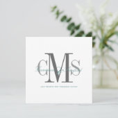 Contemporary + classy Wedding Invitations (Standing Front)